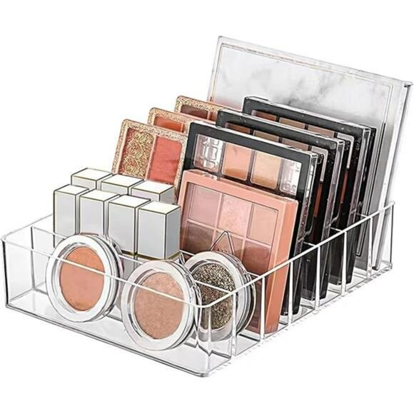 Clear Acrylic Makeup Organizer Eyeshadow Lipstick Holder Vanity Storage - Picture 7 of 7